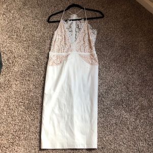 LUXXEL White Lace Dress